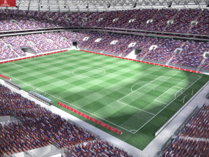 Luzhniki Stadium Mosco 3D Model