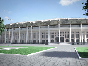 Luzhniki Stadium Mosco 3D Model
