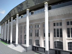 Luzhniki Stadium Mosco 3D Model