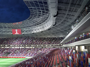 Luzhniki Stadium Mosco 3D Model