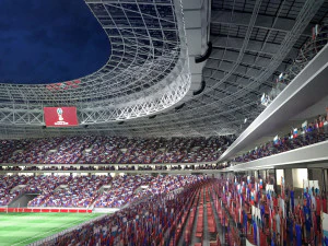 Luzhniki Stadium Mosco 3D Model