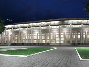 Luzhniki Stadium Mosco 3D Model