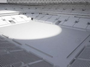 Luzhniki Stadium Mosco 3D Model
