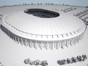 Luzhniki Stadium Mosco 3D Model