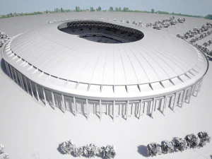 Luzhniki Stadium Mosco 3D Model