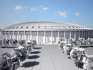Luzhniki Stadium Mosco 3D Model