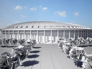 Luzhniki Stadium Mosco 3D Model