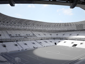 Luzhniki Stadium Mosco 3D Model