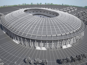 Luzhniki Stadium Mosco 3D Model