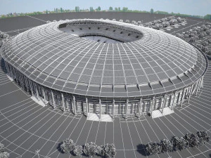 Luzhniki Stadium Mosco 3D Model