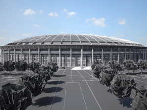 Luzhniki Stadium Mosco 3D Model