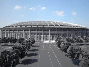 Luzhniki Stadium Mosco 3D Model