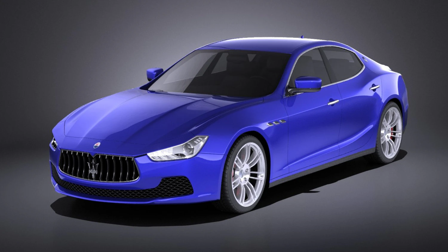 Maserati Ghibli 2016 vray 3D Model .c4d .max .obj .3ds .fbx .stl .blend 