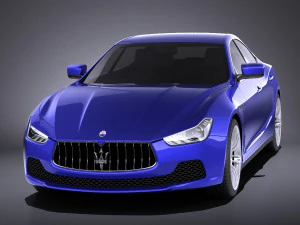 Maserati Ghibli 2016 vray 3D Model