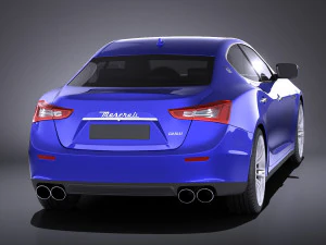 Maserati Ghibli 2016 vray 3D Model