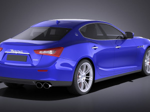 Maserati Ghibli 2016 vray Modèle 3D