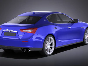Maserati Ghibli 2016 vray 3D Model