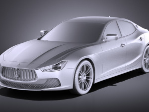 Maserati Ghibli 2016 vray Modèle 3D