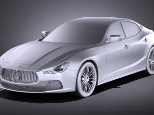 Maserati Ghibli 2016 vray 3D Model