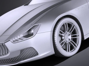 Maserati Ghibli 2016 vray 3D Model