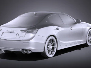 Maserati Ghibli 2016 vray 3D Model