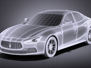 Maserati Ghibli 2016 vray Modèle 3D