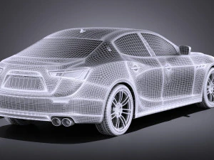 Maserati Ghibli 2016 vray 3D Model