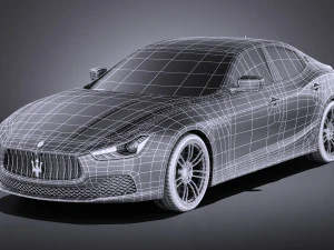 Maserati Ghibli 2016 vray 3D Model