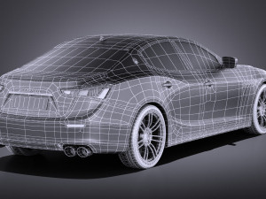Maserati Ghibli 2016 vray Modèle 3D