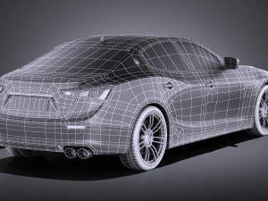 Maserati Ghibli 2016 vray 3D Model