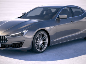 maserati ghibli granlusso 2018 3D Model