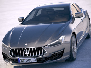 Maserati Ghibli Granlusso 2018 3D Modell
