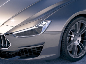 Maserati Ghibli Granlusso 2018 3D Modell