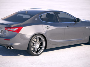Maserati Ghibli Granlusso 2018 3D Modell