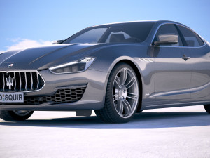 Maserati Ghibli Granlusso 2018 3D Modell