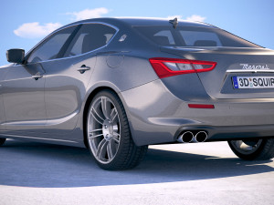 Maserati Ghibli Granlusso 2018 3D Modell