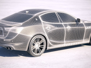 Maserati Ghibli Granlusso 2018 3D Modell