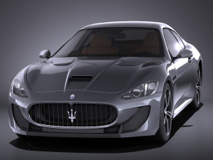Maserati GranTurismo MC Stradale 2016 vray 3D 模型