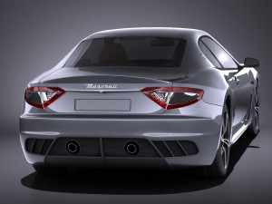 Maserati GranTurismo MC Stradale 2016 vray 3D 模型