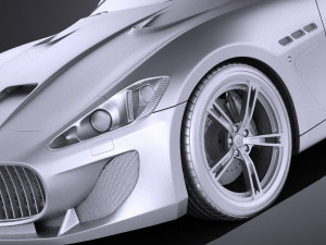 Maserati GranTurismo MC Stradale 2016 vray 3D 模型