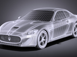 Maserati GranTurismo MC Stradale 2016 vray 3D 模型