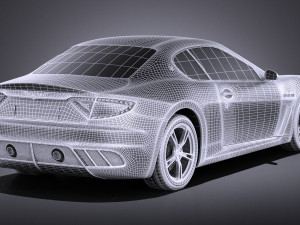 Maserati GranTurismo MC Stradale 2016 vray 3D 模型