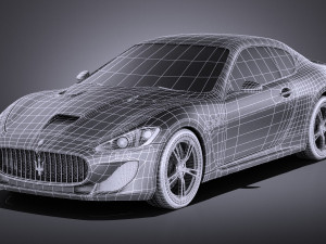 Maserati GranTurismo MC Stradale 2016 vray 3D 模型