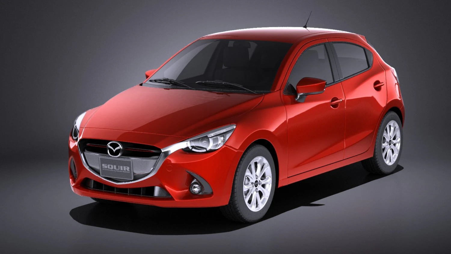 Mazda 2 2017 vray 3D Model .c4d .max .obj .3ds .fbx .stl .blend