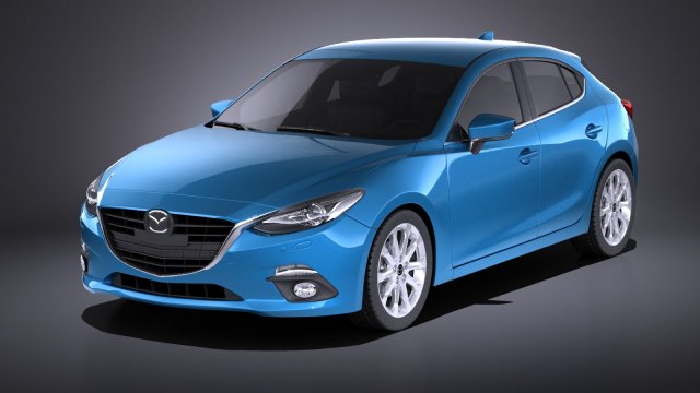 Mazda 3 Hatchback 2016 vray Modelo 3D .c4d .max .obj .3ds .fbx .stl .blend