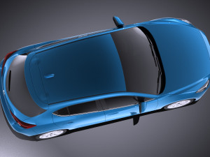 Mazda 3 Hatchback 2016 vray Modelo 3D