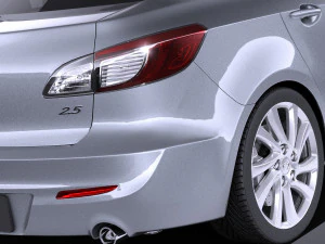 Mazda 3 Sedan 2013 vray 3D Model