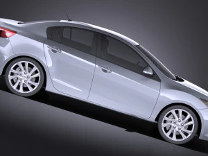 Mazda 3 Sedan 2013 vray 3D Model