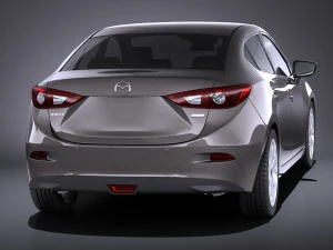 Mazda 3 Sedan 2014 vray 3D Model