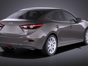 Mazda 3 Sedan 2014 vray 3D Model
